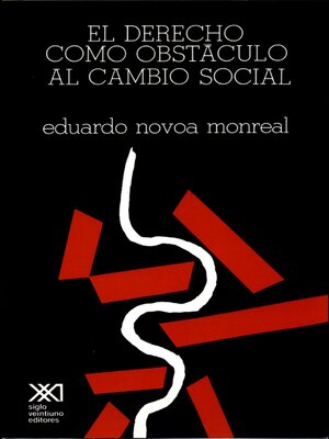 cover image of El derecho como obstaculo al cambio social